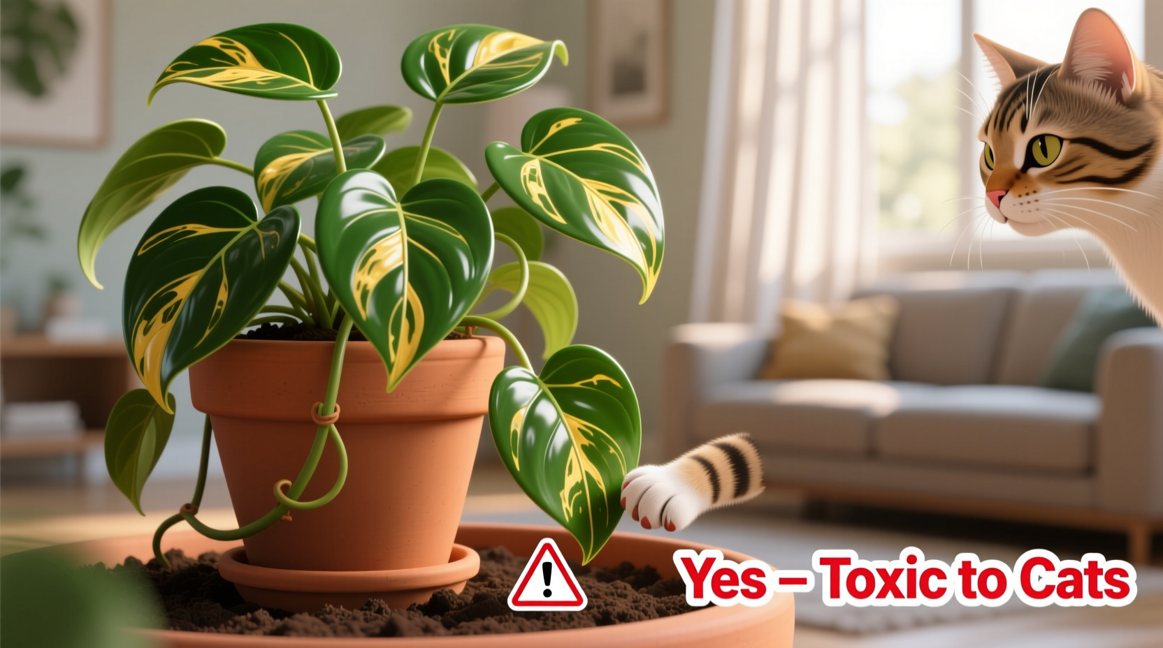 are golden pothos plants poisonous to cats