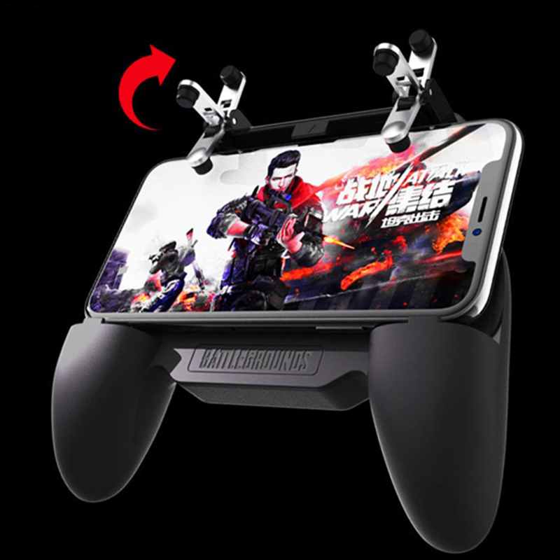 SR 2000 mah poignée de jeu de puissance Mobile tireur déclencheur ventilateur de refroidissement contrôleur de jeu Mobile pour pubg Iphone et Android