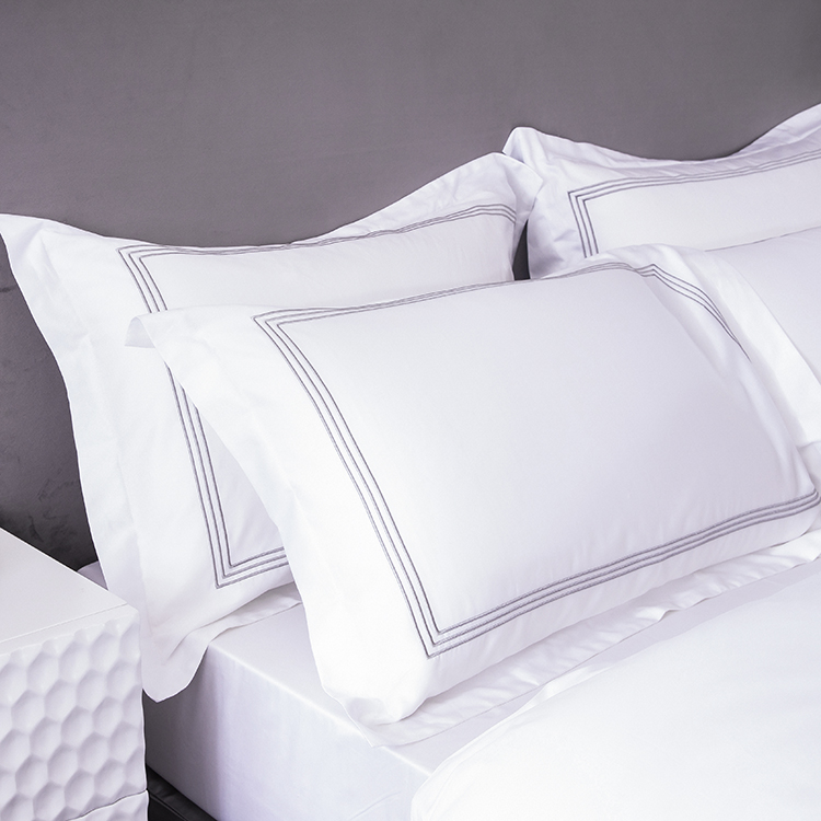 白色床平板酒店床品床单,床单 100% 棉酒店