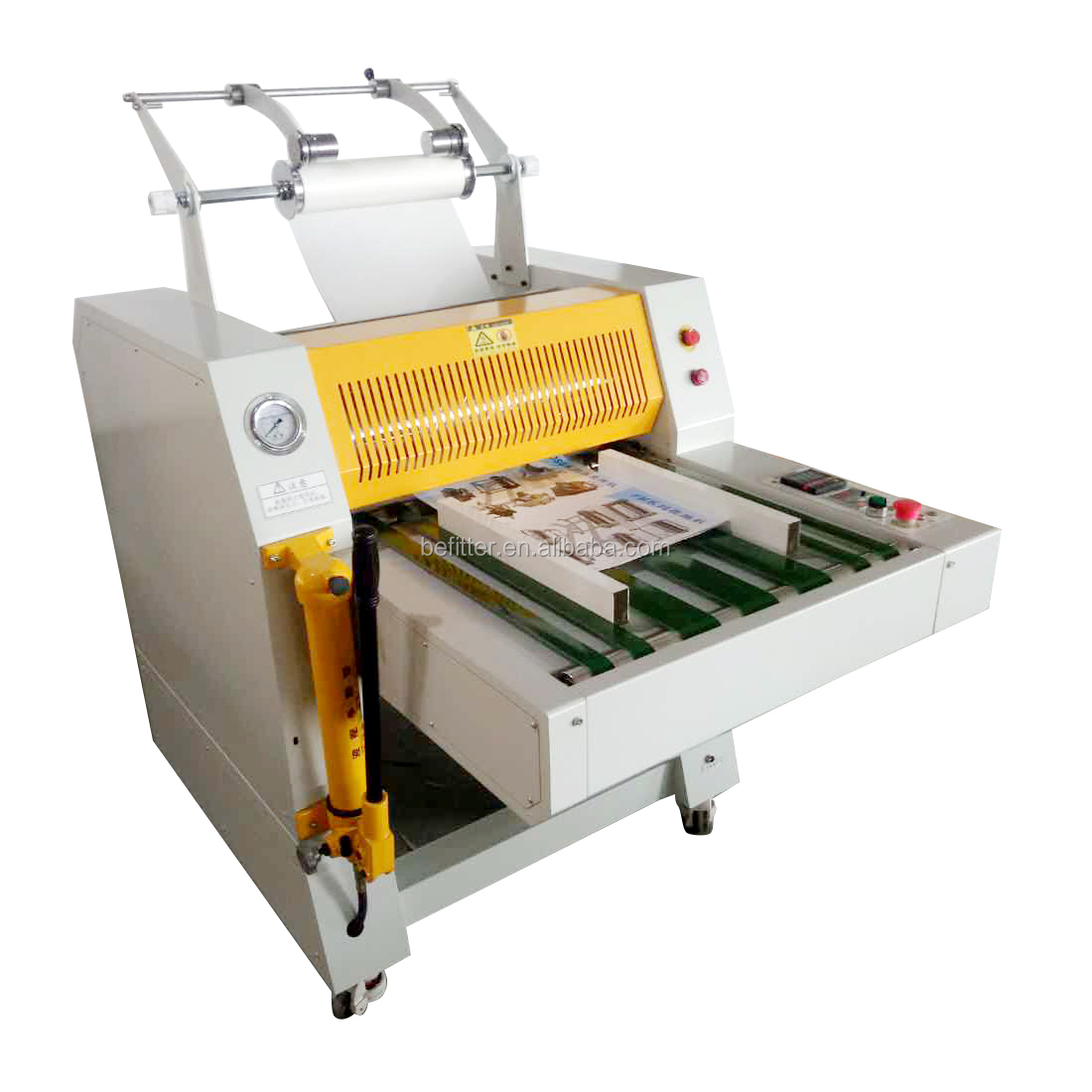 520mm   Manual feed Auto Seperate Hydraulic Electrical thermal laminating machine with automatic pull-off function (H-520MFA),