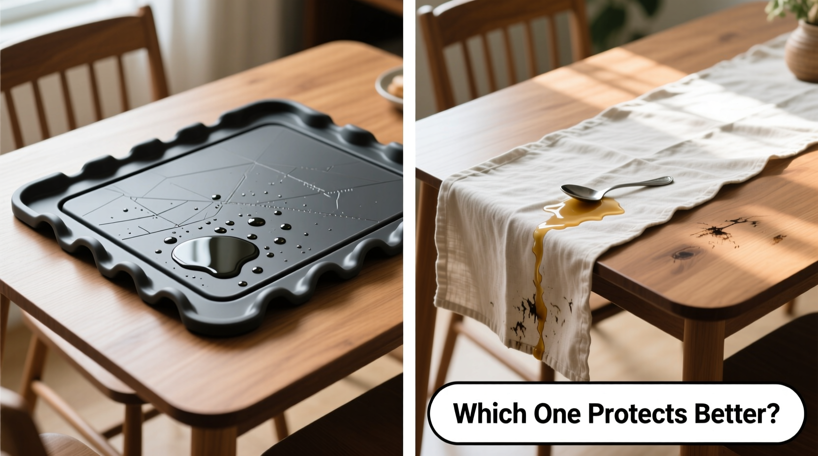 table protector mat vs table runner which one actually protects better