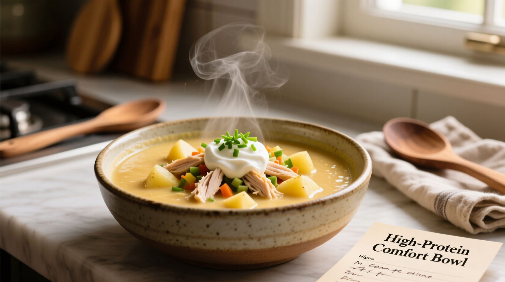 high protein potato soup