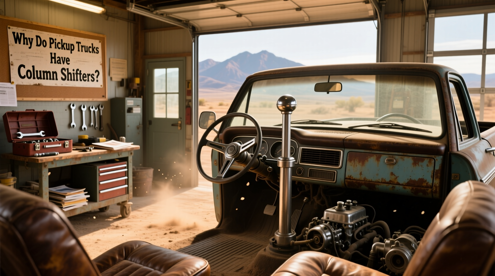 Pickup Trucks with Column Shifter Guide