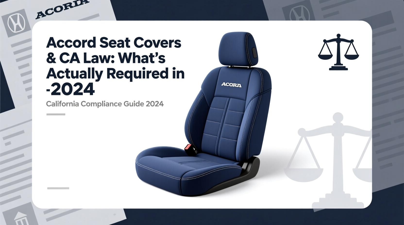accord seat covers ca law