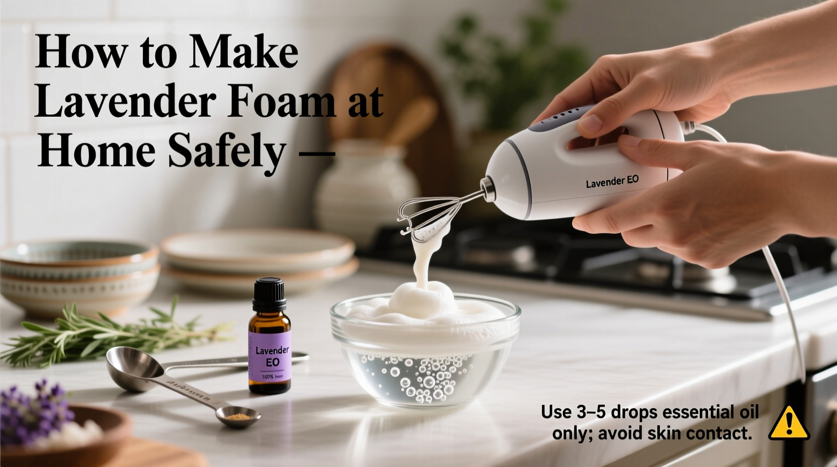 How to Make Lavender Foam at Home Safely