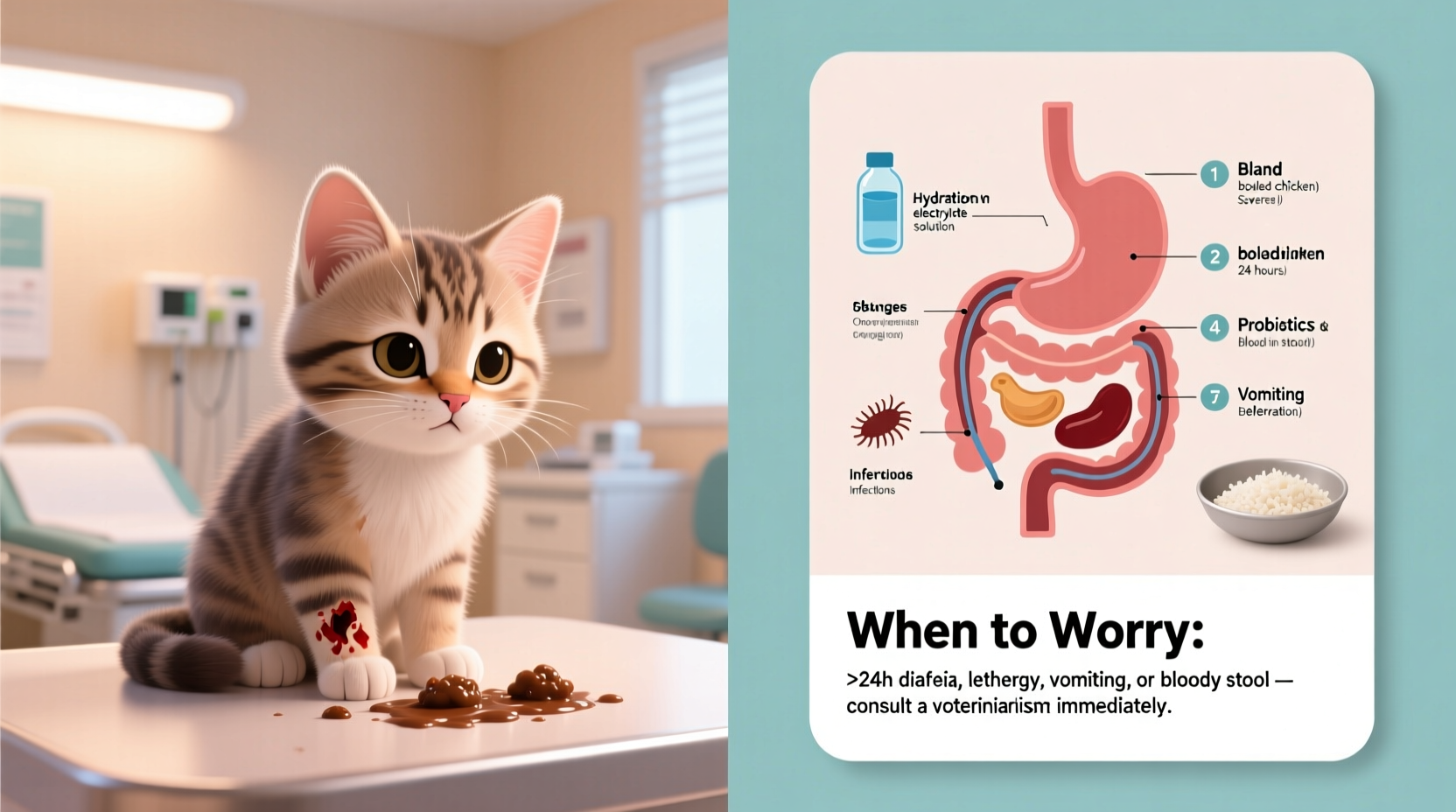kitten diarrhea causes treatment and when to worry