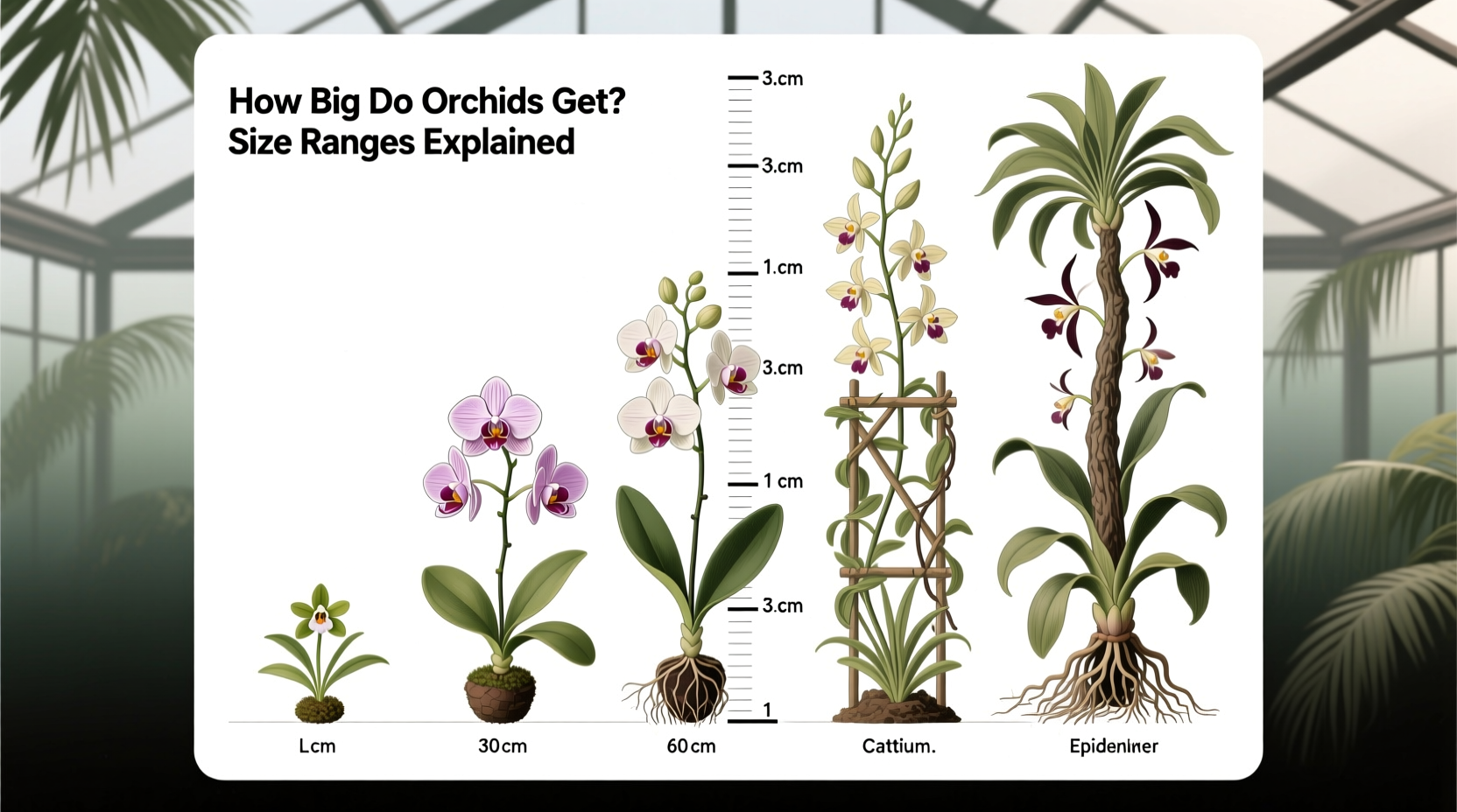 how big does orchids get