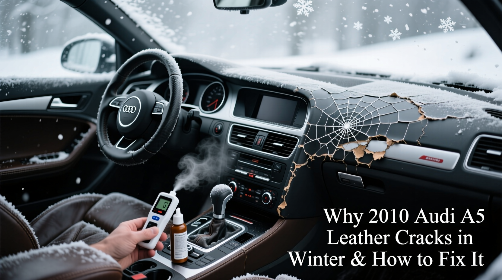a5 2010 leather crack winter