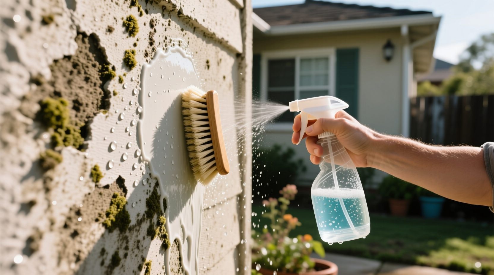 how to clean stucco