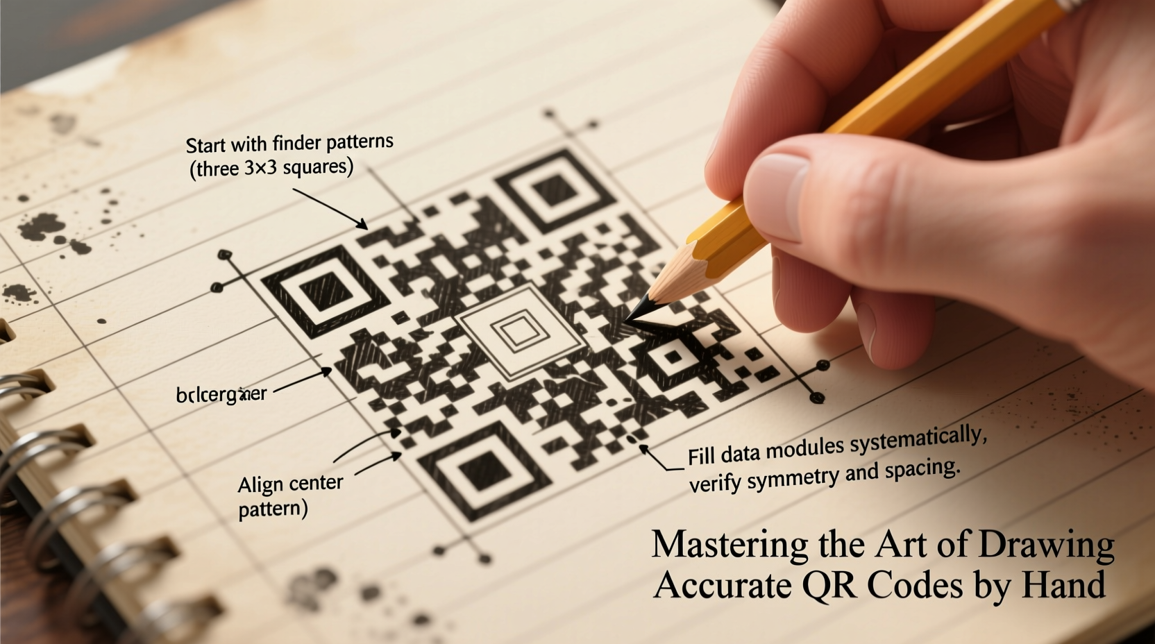 mastering the art of drawing accurate qr codes by hand a step by step guide