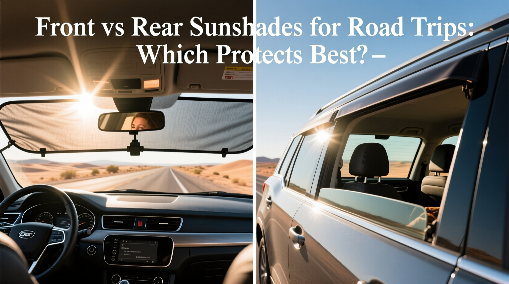front vs rear sunshades road trips