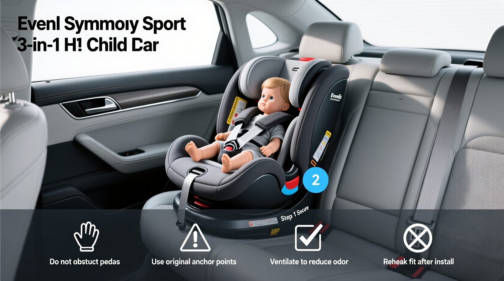 evenflo symphony sport 3 in 1 child car seat manual