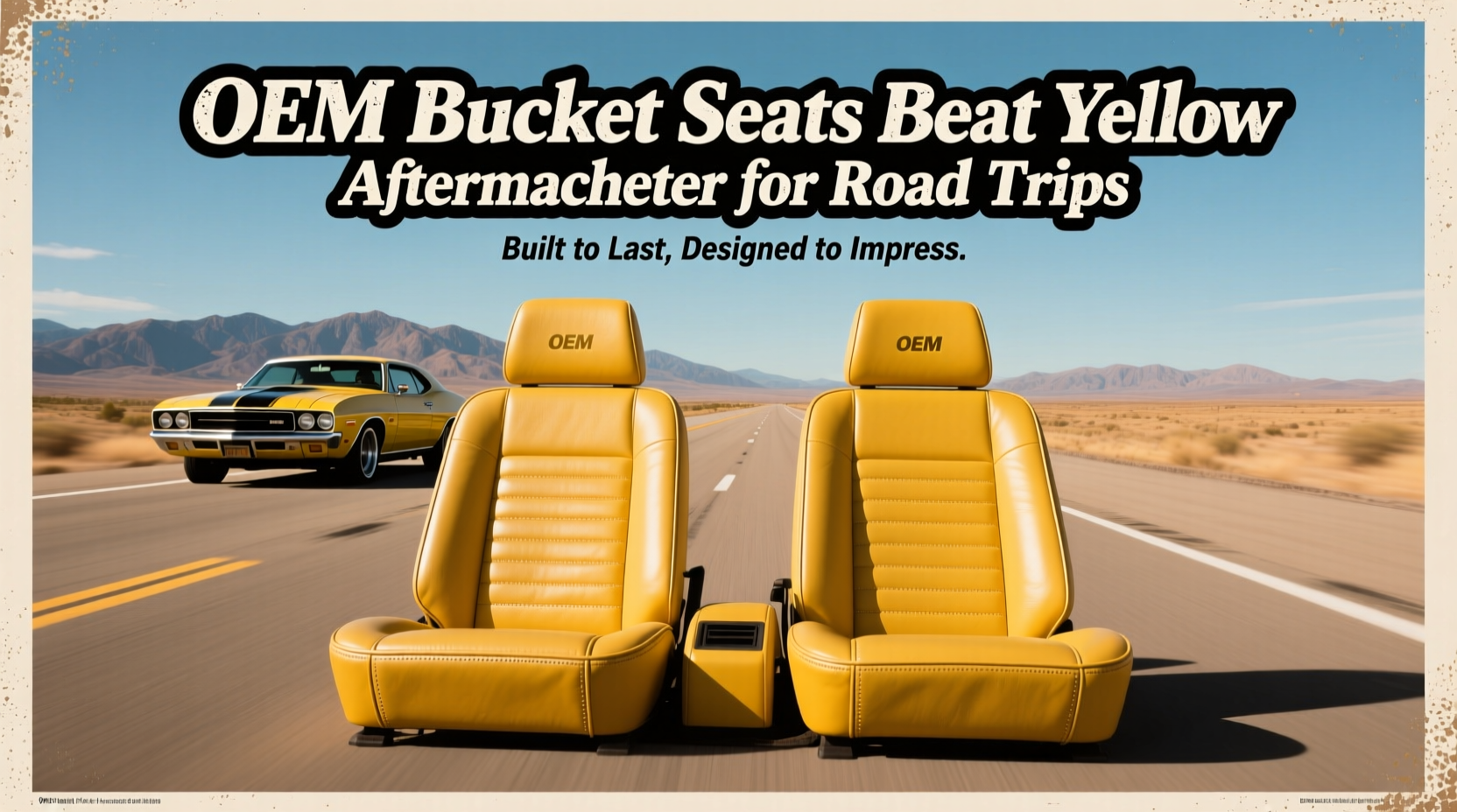 yellow vs oem bucket seat roadtrip