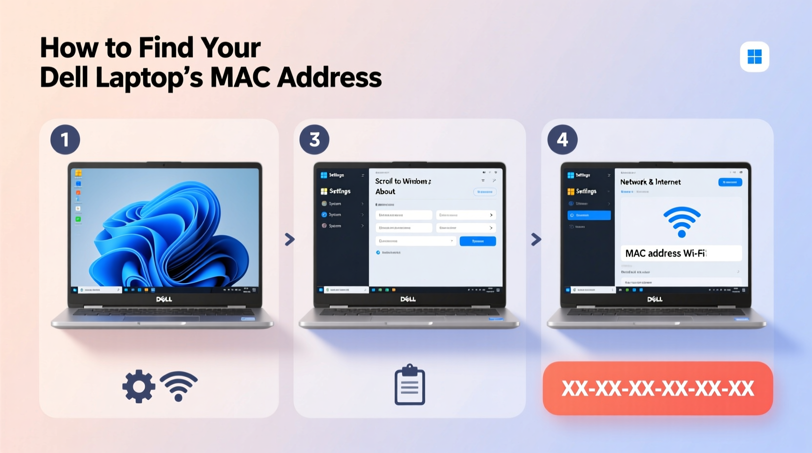 step by step guide to finding the mac address on your dell laptop easily