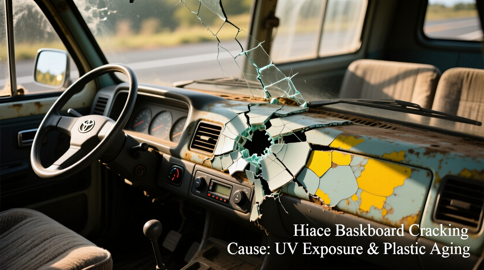 Hiace Dashboard Cracking Cause: UV Exposure & Plastic Aging