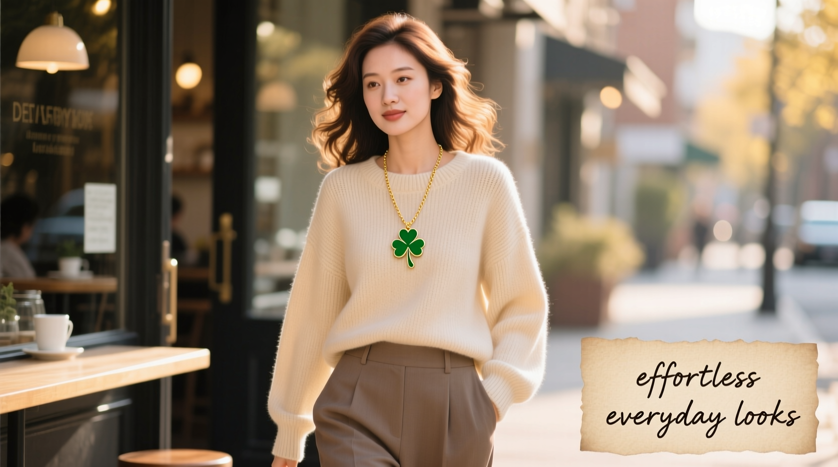 effortless everyday looks styling your four leaf clover necklace with any outfit