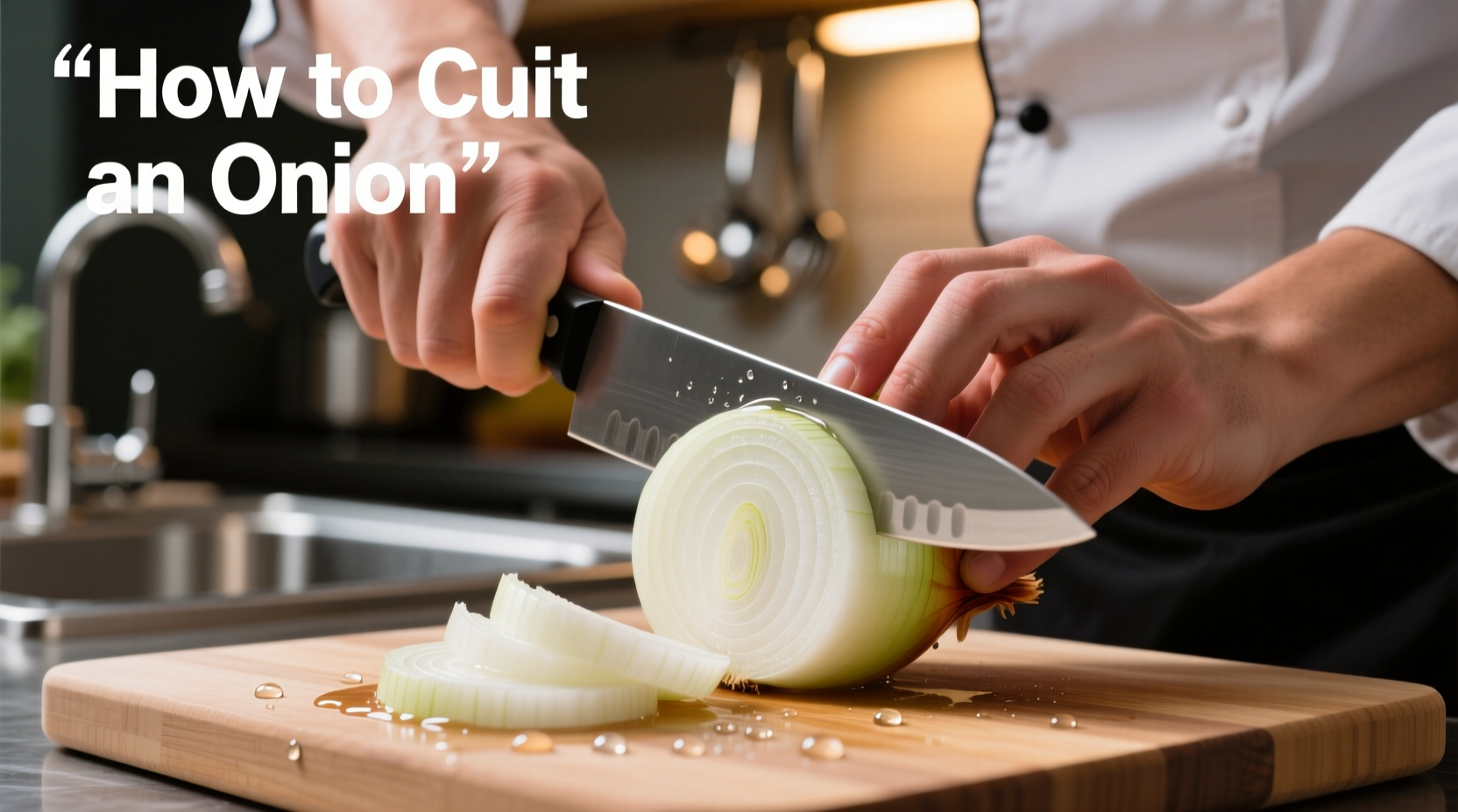 how to cut up an onion