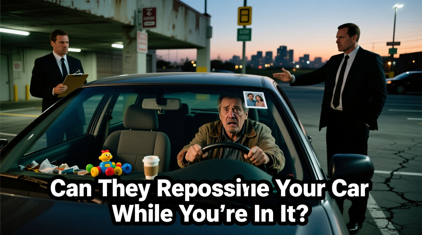 can they repo your car with you in it