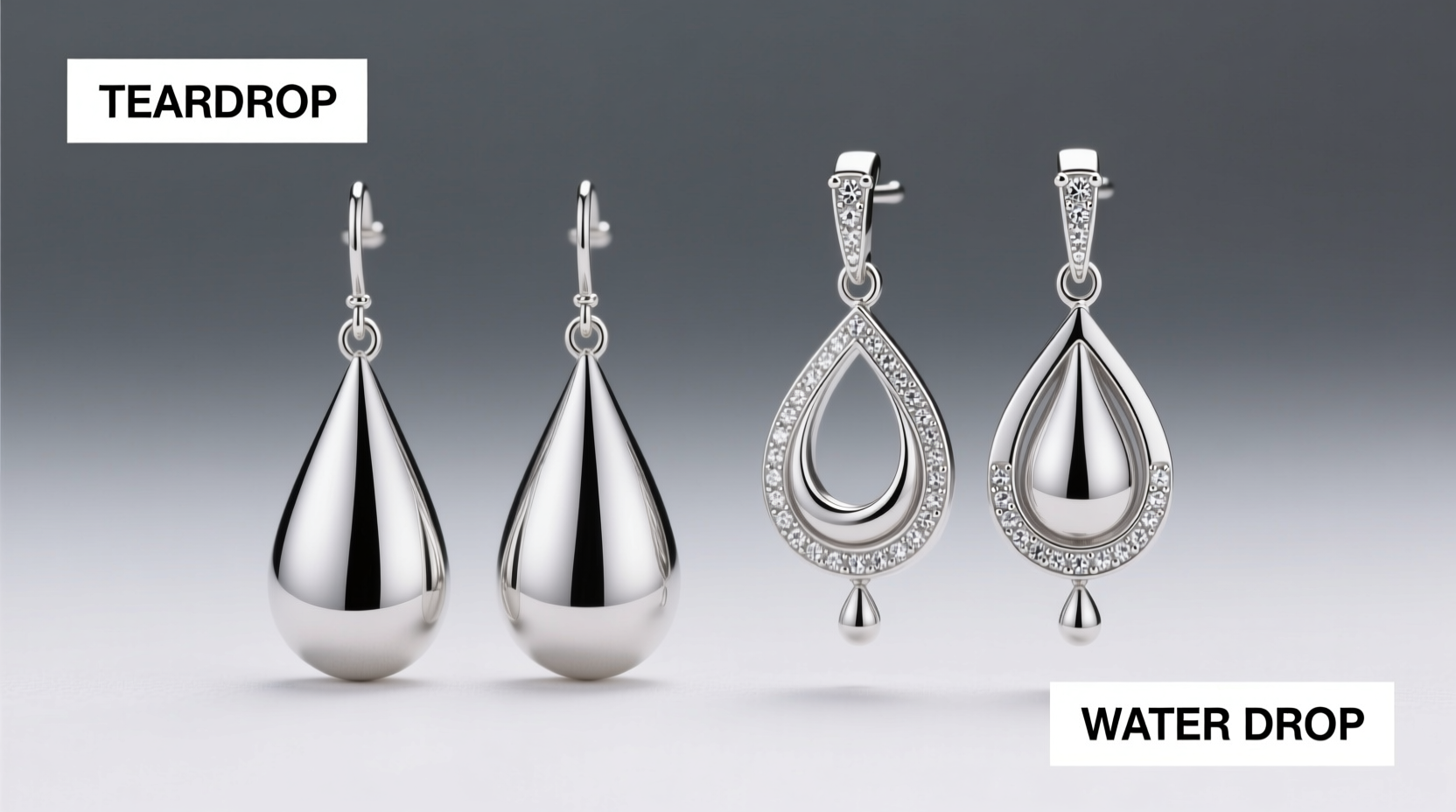 teardrop vs water drop earrings does the shape actually make a difference
