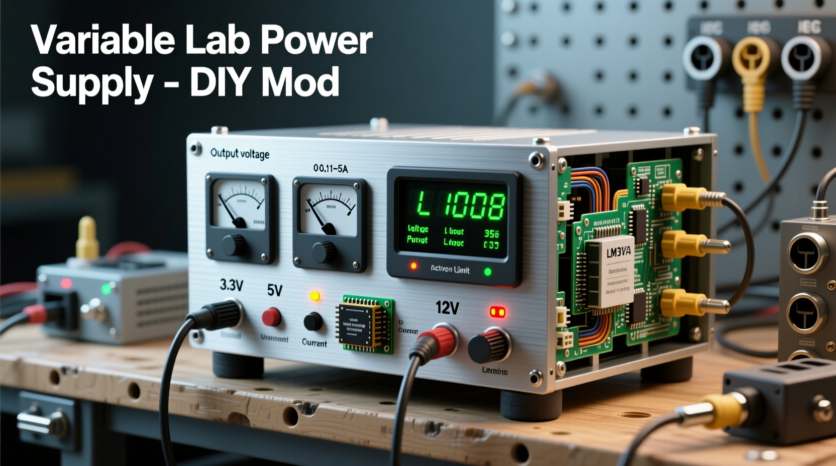 diy variable lab bench power supply from pc psu