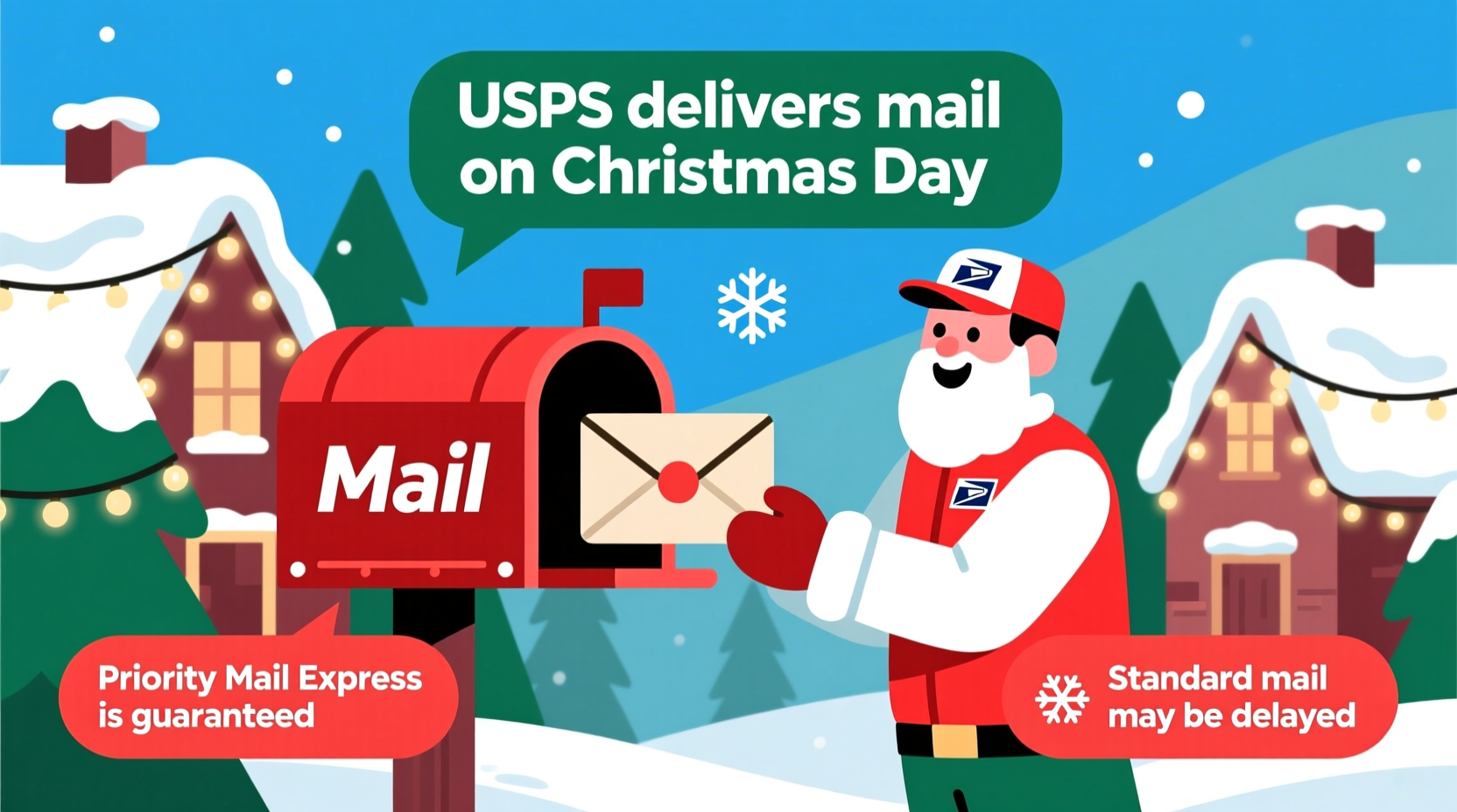 does mail get delivered on christmas
