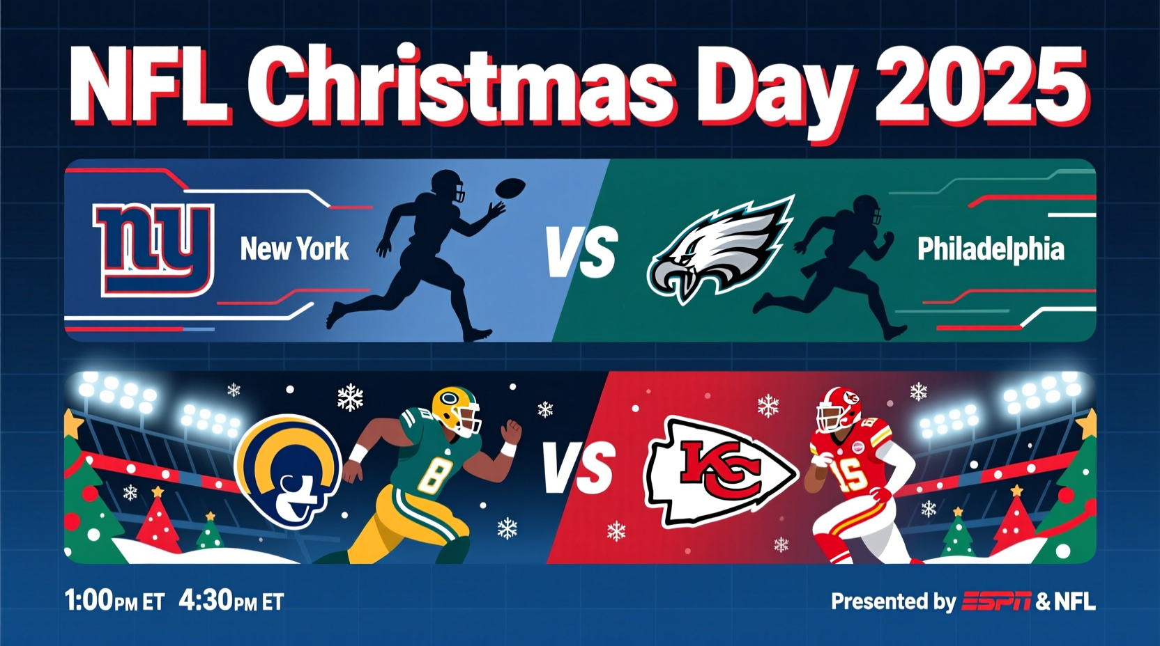 who plays on christmas day nfl