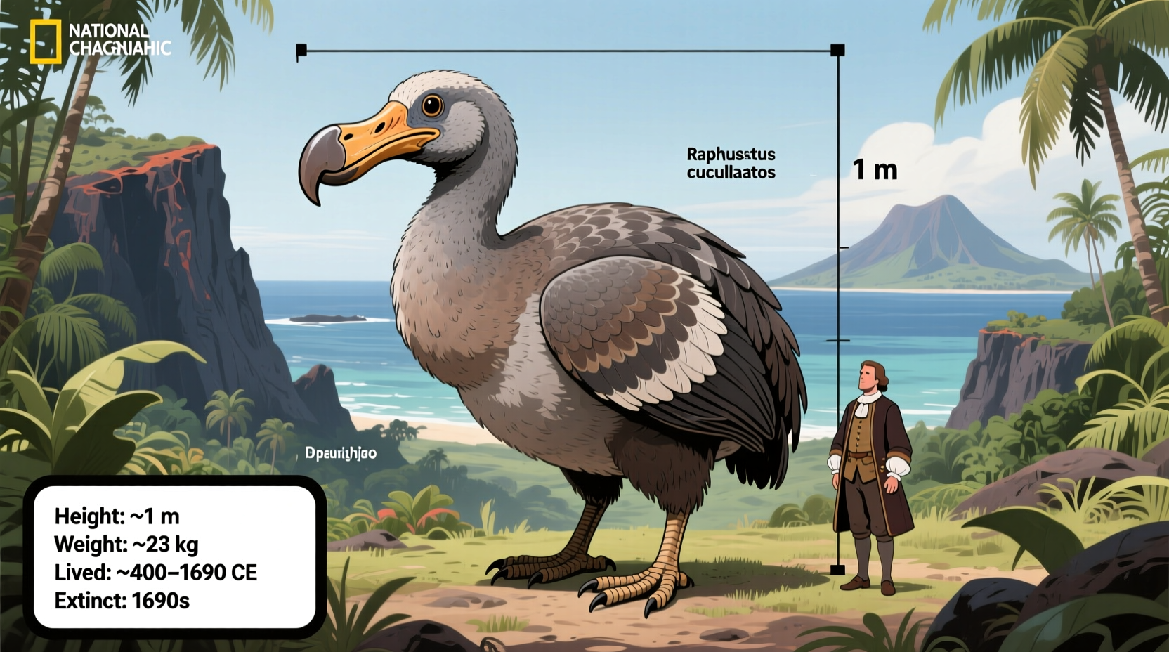 how big is the dodo bird