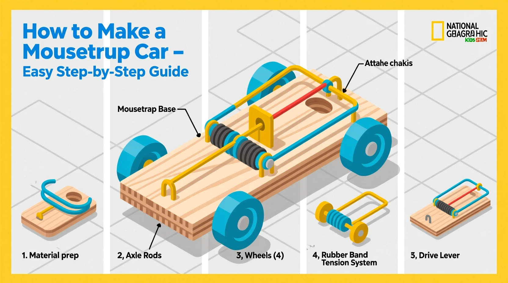 how to make a mousetrap car easy
