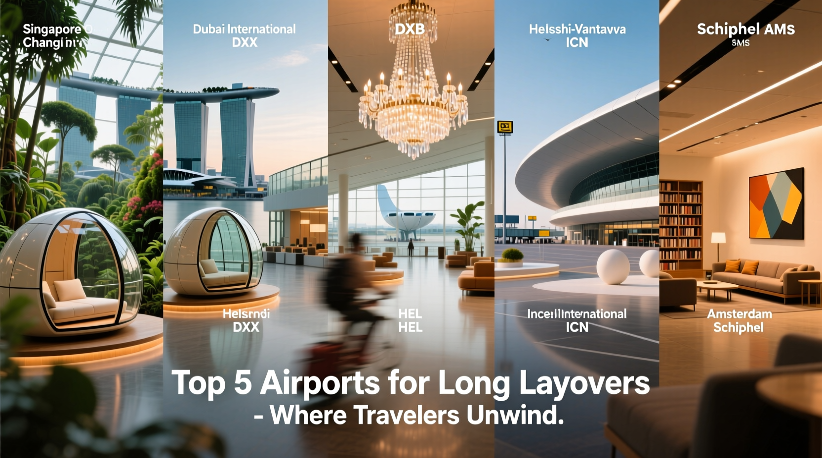 5 Best Airports for Long Layovers: Transport & Logistics Guide