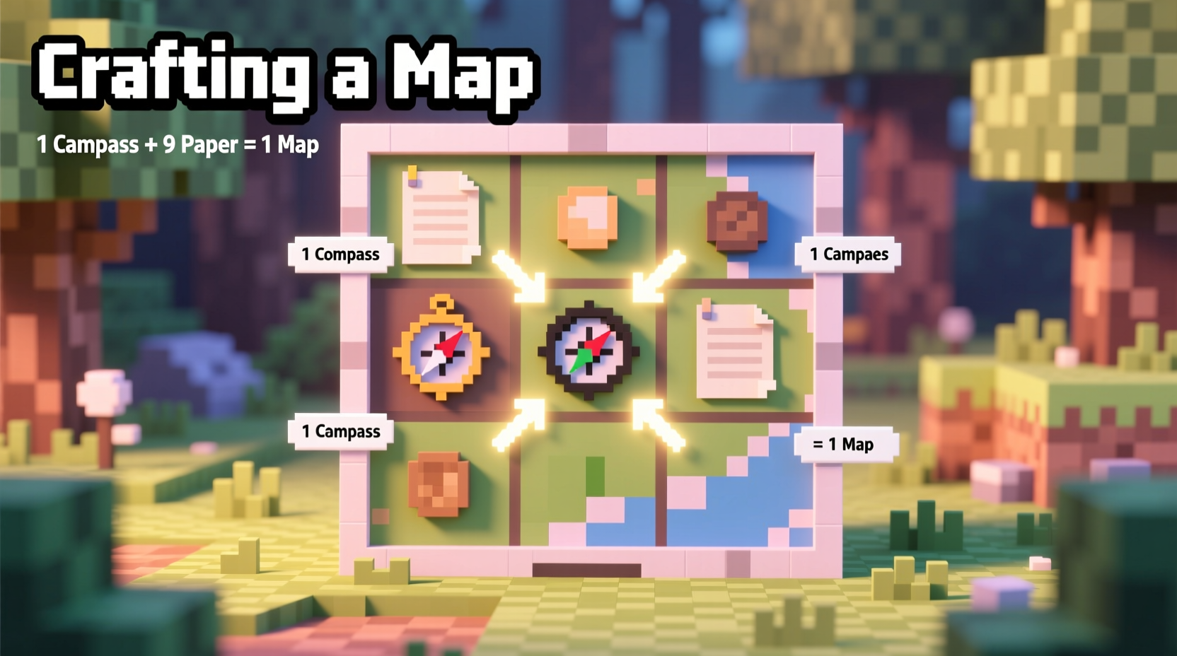 minecraft how to craft a map