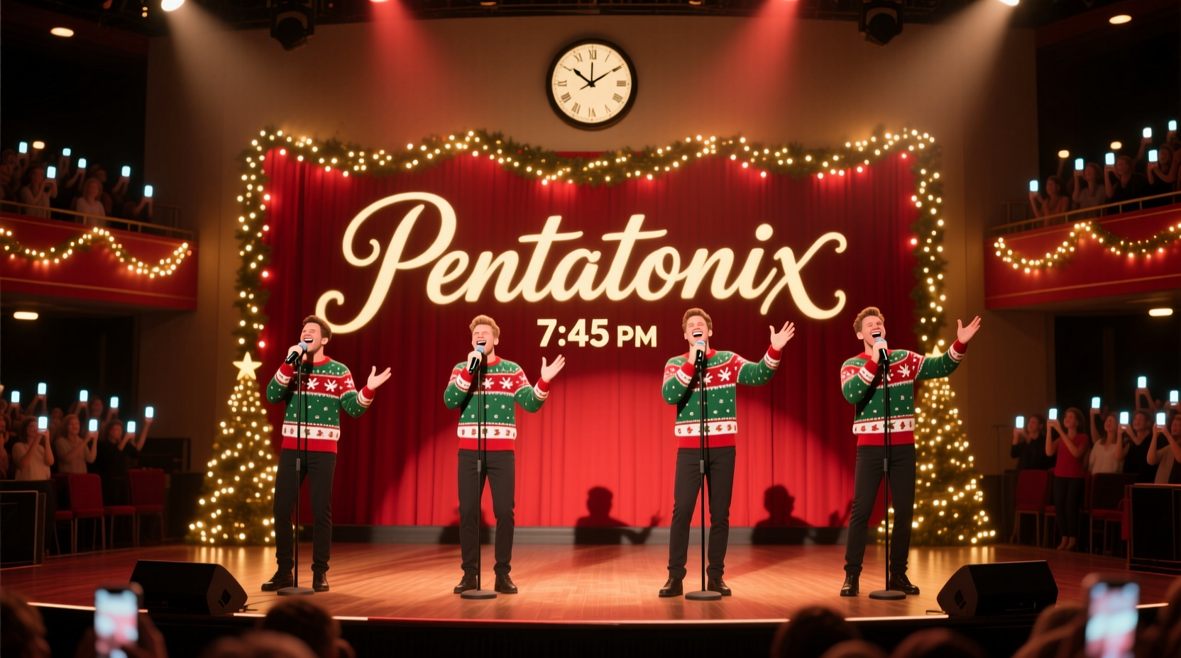 how long is pentatonix christmas concert
