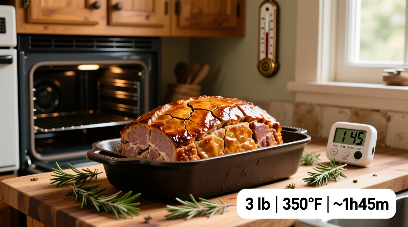 3 lb Meatloaf at 350°F: Perfect Cooking Time Revealed