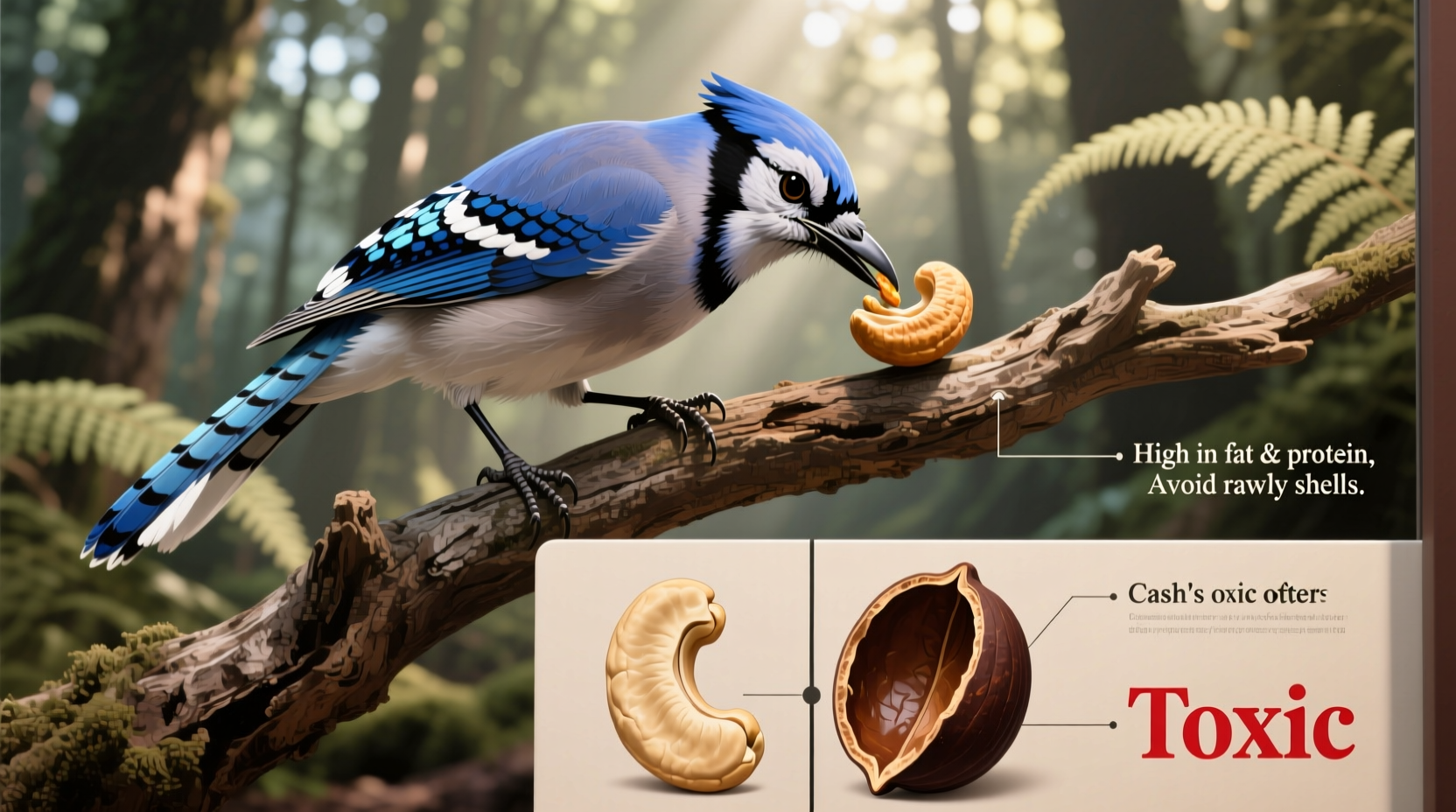 do birds eat cashews