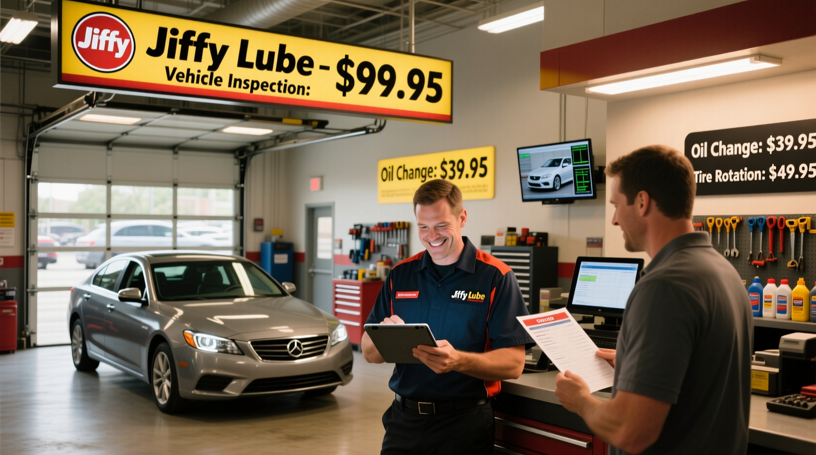 how much does a car inspection cost at jiffy lube