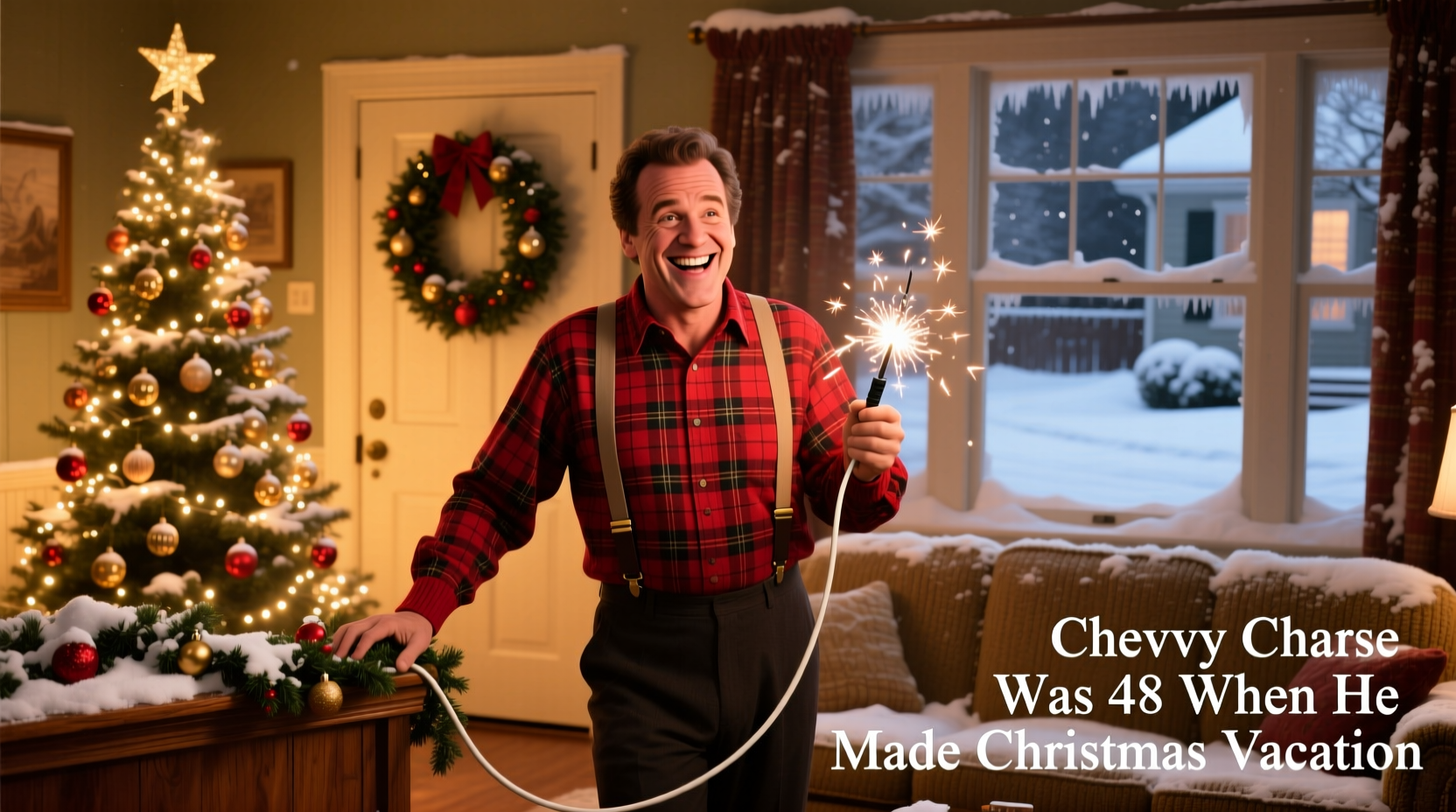 how old was chevy chase when he made christmas vacation