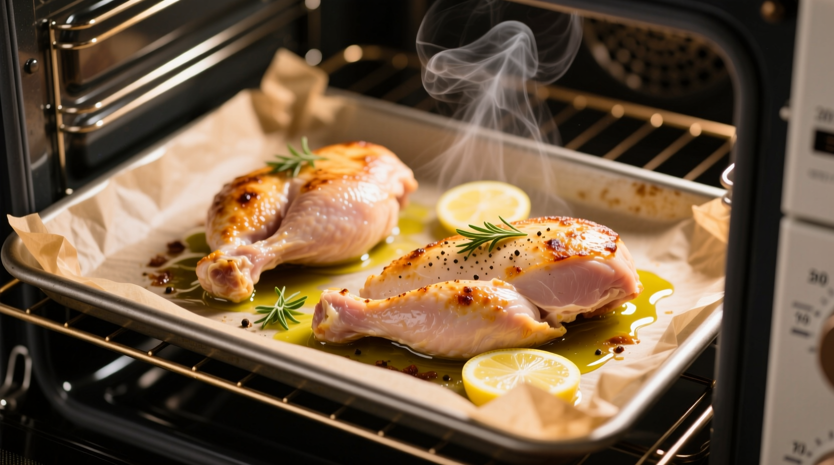 how long to cook chicken breast in oven at 350