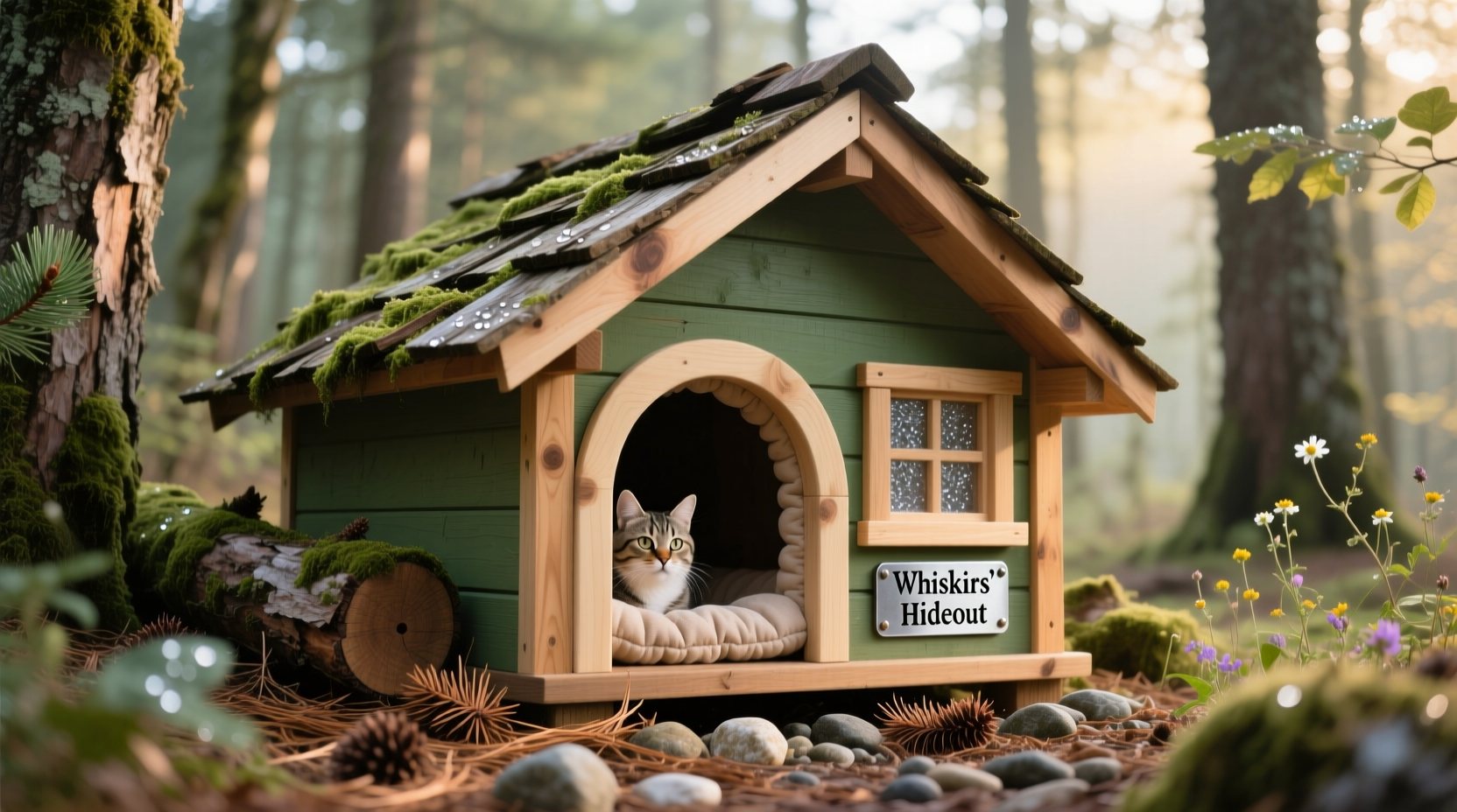 diy cat house for outdoors
