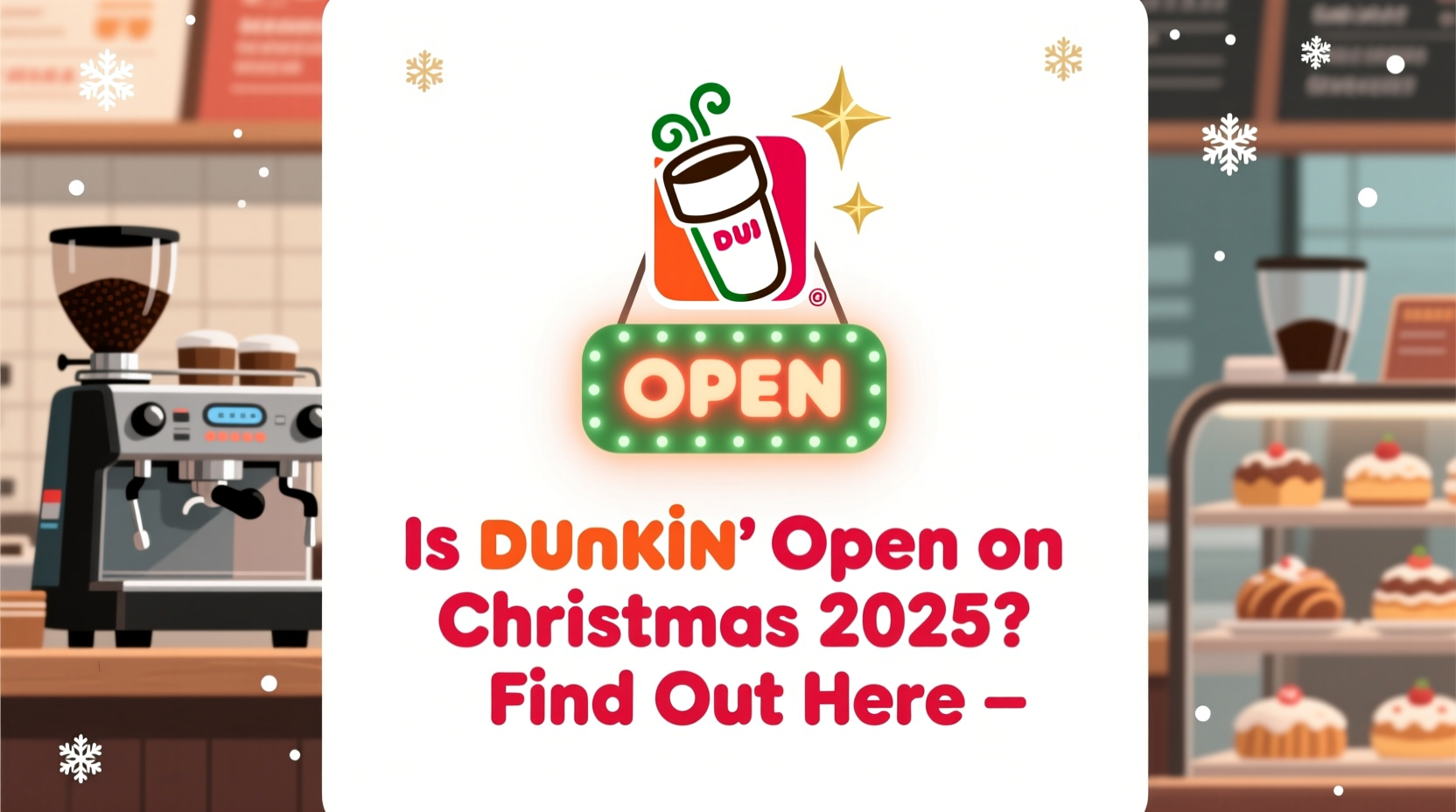 is dunkin open on christmas