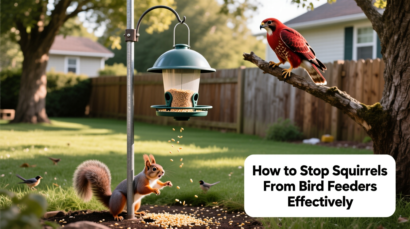 how to stop squirrels from bird feeders