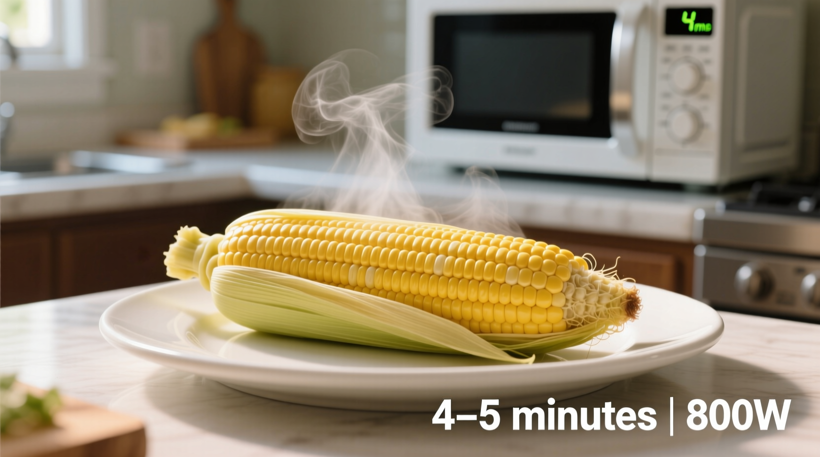 how long to cook corn on cob in microwave