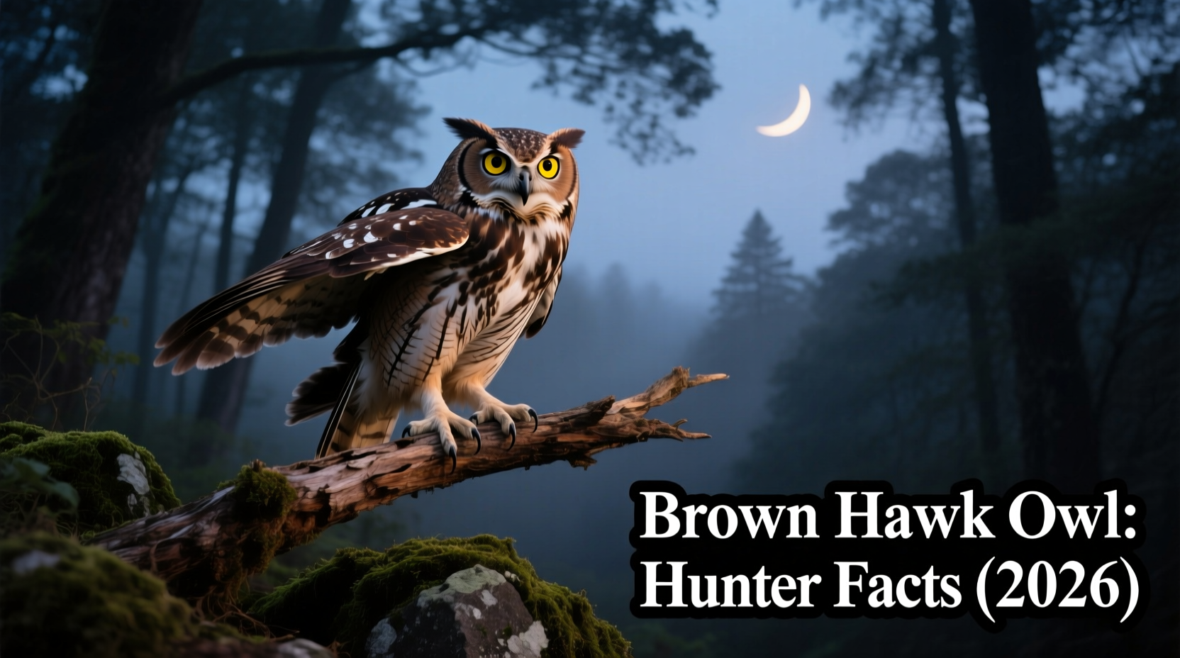 Brown Hawk Owl: Nocturnal Hunter Facts (2026)