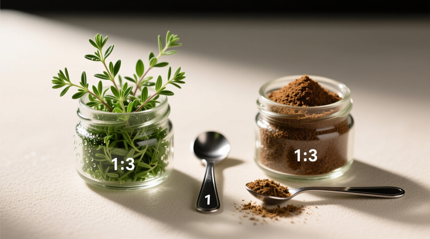 fresh vs dried thyme the exact 1 3 ratio that works every time