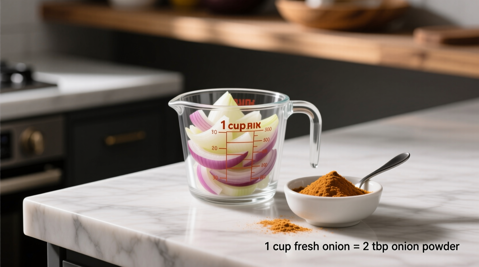 onion powder conversion 1 cup fresh how much