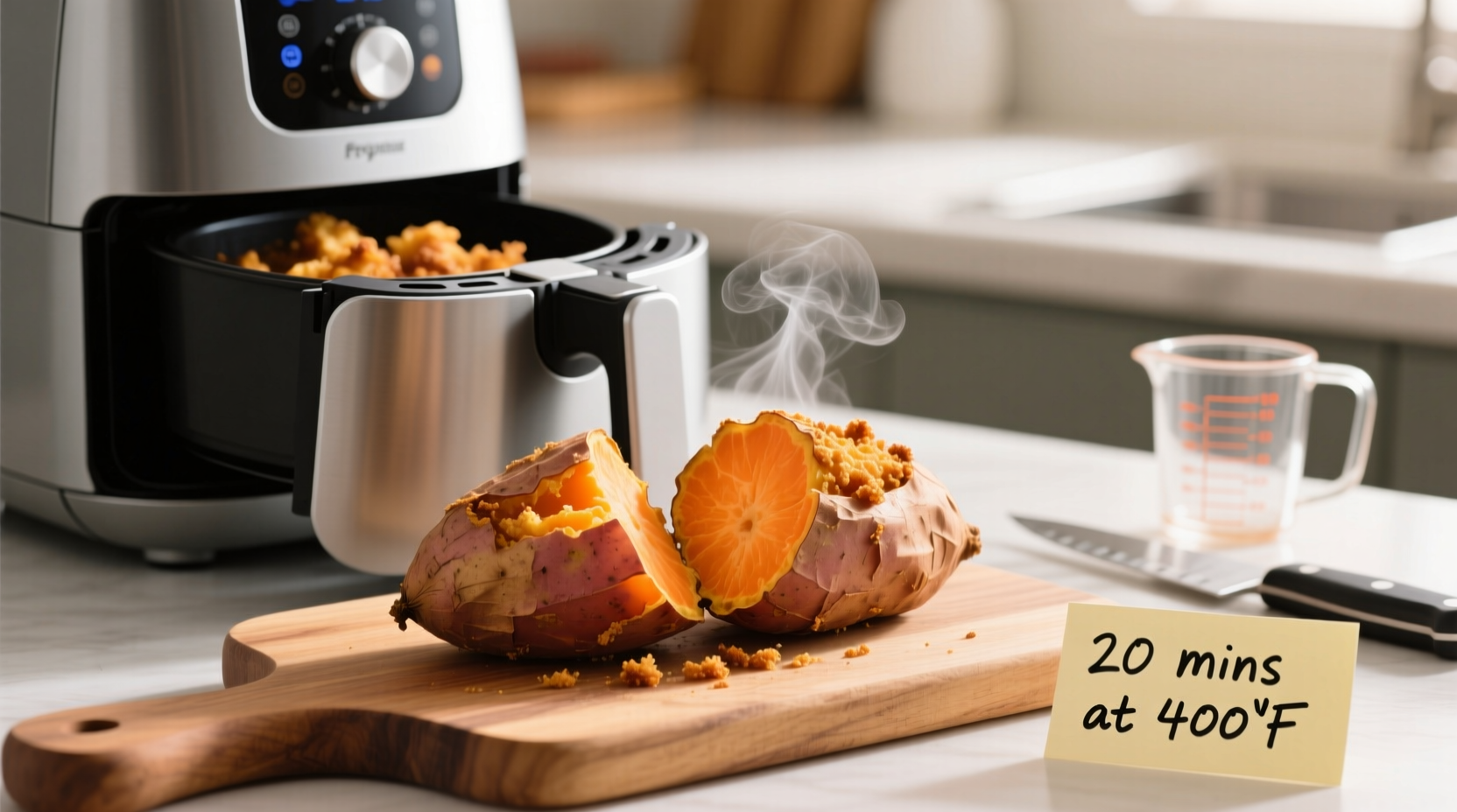 how long to air fryer sweet potato