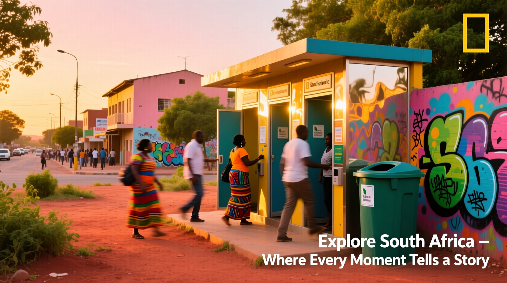 South Africa Sanitation Booths Spray Commuters: Budget Traveler Guide