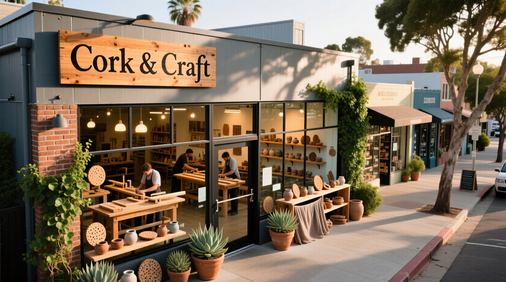 The Cork and Craft San Diego workshop location in Hillcrest neighborhood