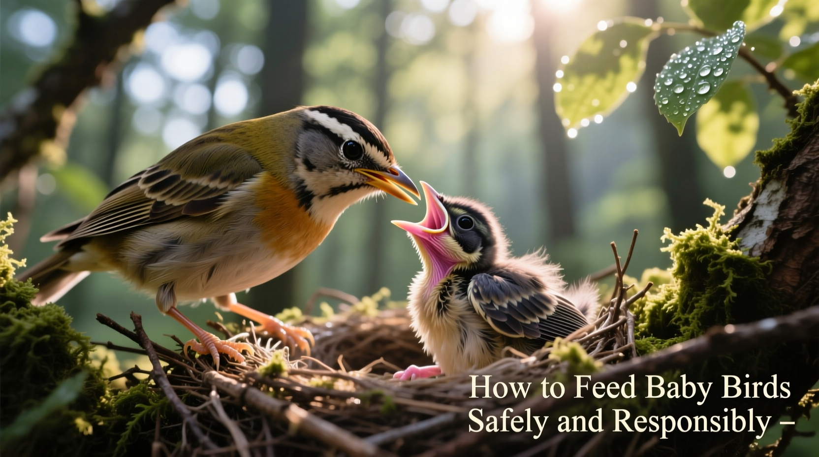 how to feed baby birds