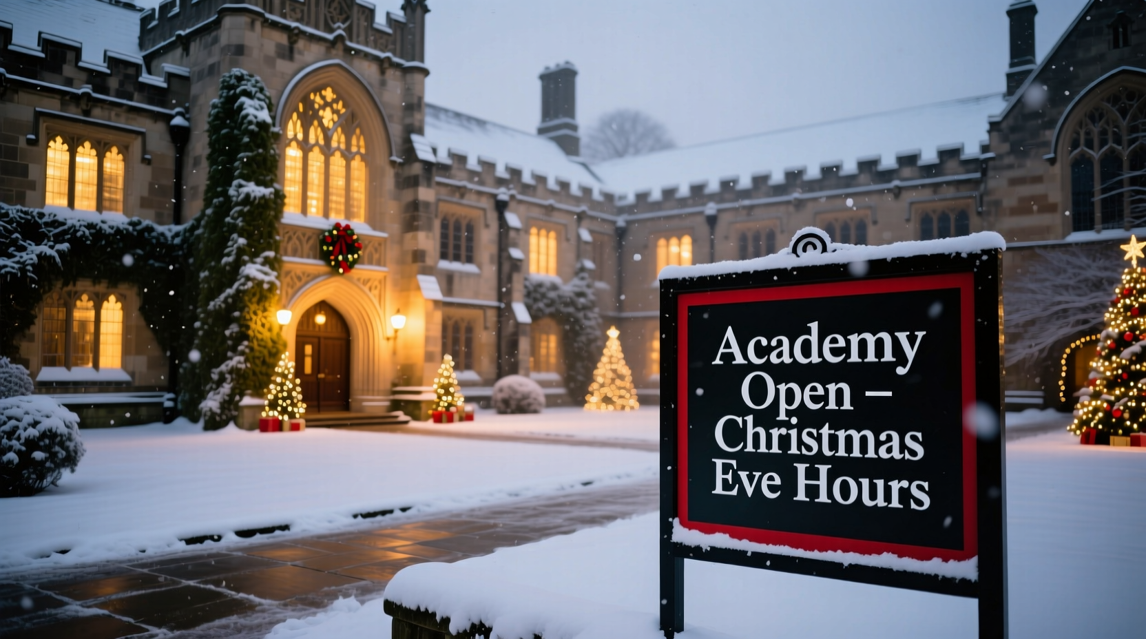 is academy open on christmas eve