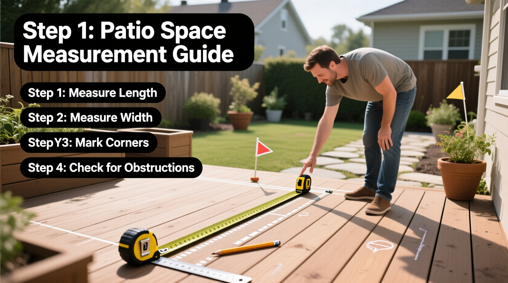 DIY patio space measurement guide