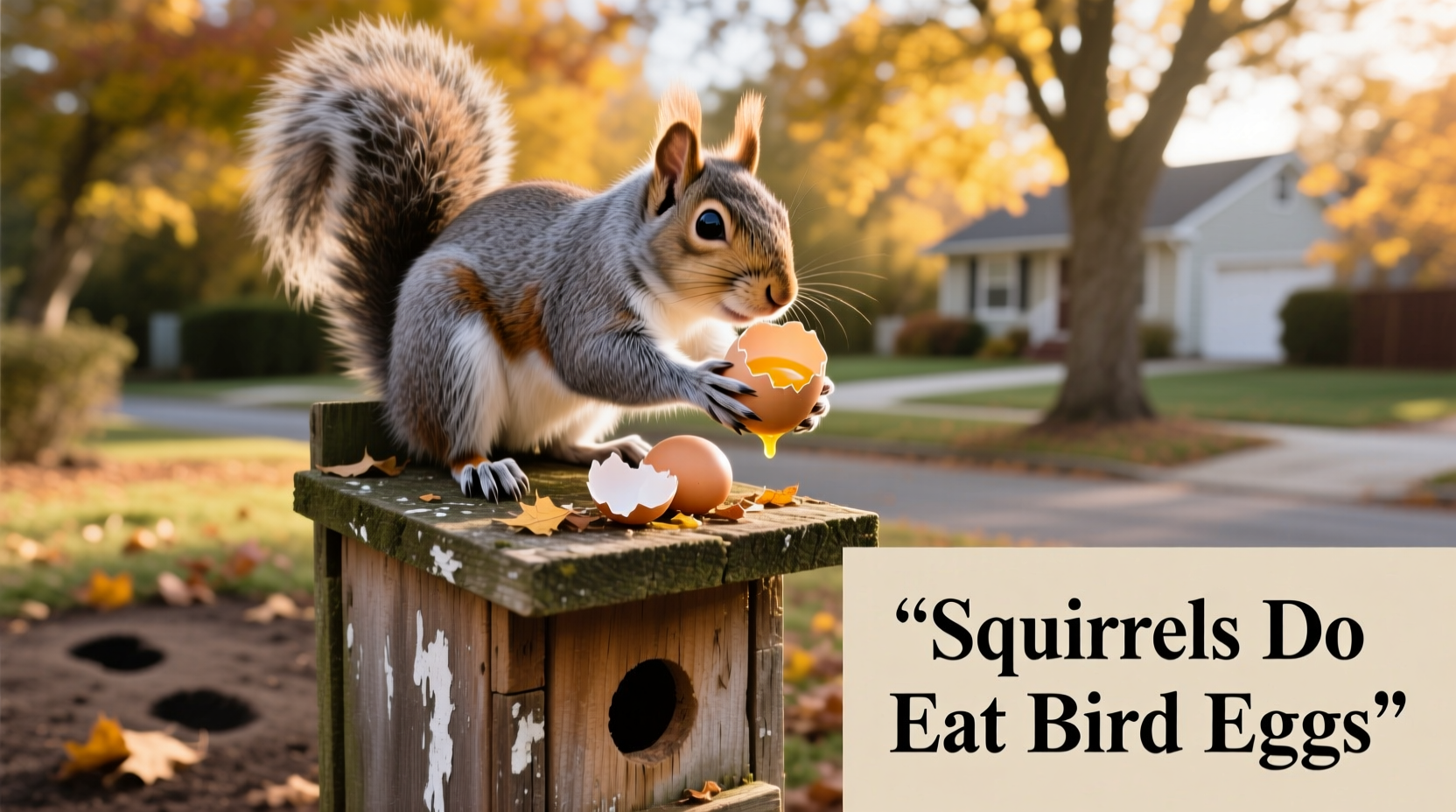 do squirrels eat bird eggs